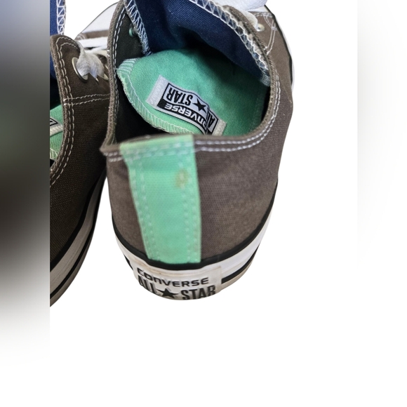 Converse Gray/Mint Canvas Sneakers M7/W9 - Picture 5 of 8